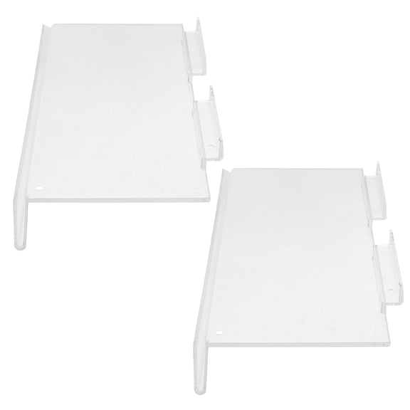 ELAYARD 2Pcs Transparent Wall Shelves for Shoes Wear Resistant Slat Wall Accessories