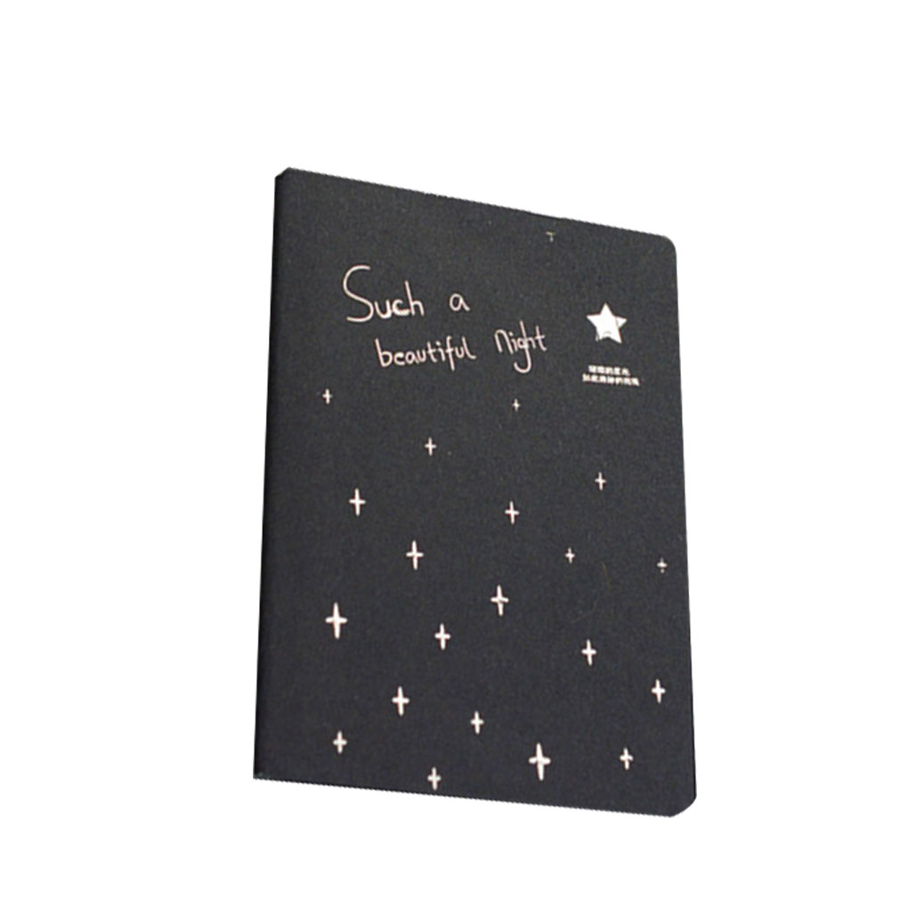 Black Sketchbook Drawing Notebook Stationery Black Blank Paper Planner Diary DIY Photo Album