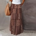 thumbnail image 6 of Ruimatai Women's Bohemian Floral Print High Waist Maxi Skirt with Side Pockets, Loose Flowy Casual Long Skirt for Party Vacation Work All Season, 6 of 6