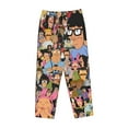 thumbnail image 4 of Bob'S Burgers Women's Pajama Pants Ultra Soft Comfy Sleep Lounge Pants Cartoon Print Lightweight Casual Bottoms Loungewear, 4 of 8