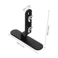 thumbnail image 2 of RENACLIPY Black Metal Pegboard Stand Rack for Storage Easy Installation Durable Vertical Organizer 2pcs, 2 of 8