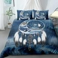 thumbnail image 1 of Zhh Galaxy Dream Catcher Duvet Cover Twin (66"×86") Bright Colorful Feather Bedding Cover Set Soft Durable Quilt Cover Set Modern Fashion Art Kids Room Decor (2Pcs), 1 of 13