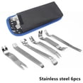 thumbnail image 1 of 6pcs Kit Car Inner Removal Tool - Auto Car Radio Audio Removal Installer Pry Tool with Canvas Bag (Blue bag 6pcs), 1 of 6