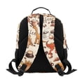 thumbnail image 5 of Uorisanigo Cute Dinosaur Coffee Kids Backpack for Ages 6-8, Large Capacity Preschool Rucksack with Front Zipper, Breathable Lightweight Backpack for Daily School, 5 of 7