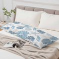thumbnail image 6 of Blue Coastal Body Pillow Cover 20 x 54 Inch Decorative Pillow Cover Shell Starfish Coral Nautical Summer Beach Lumbar Pillowcase Seasonal Rectangle Cushion Case for Couch Sofa Bed Living Room, 6 of 9