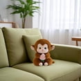 thumbnail image 1 of Huanglei Cute Soft Cuddle Peach Monkey Toy Children Pillow Doll Cute Monkey Doll, 1 of 1