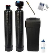 FLEX LINE ADAPTER INCLUDED-AFWFilters Built Fleck 5600SXT 48,000 Grain Water Softener with Upflow Carbon Filter 10% Resin with Carbon