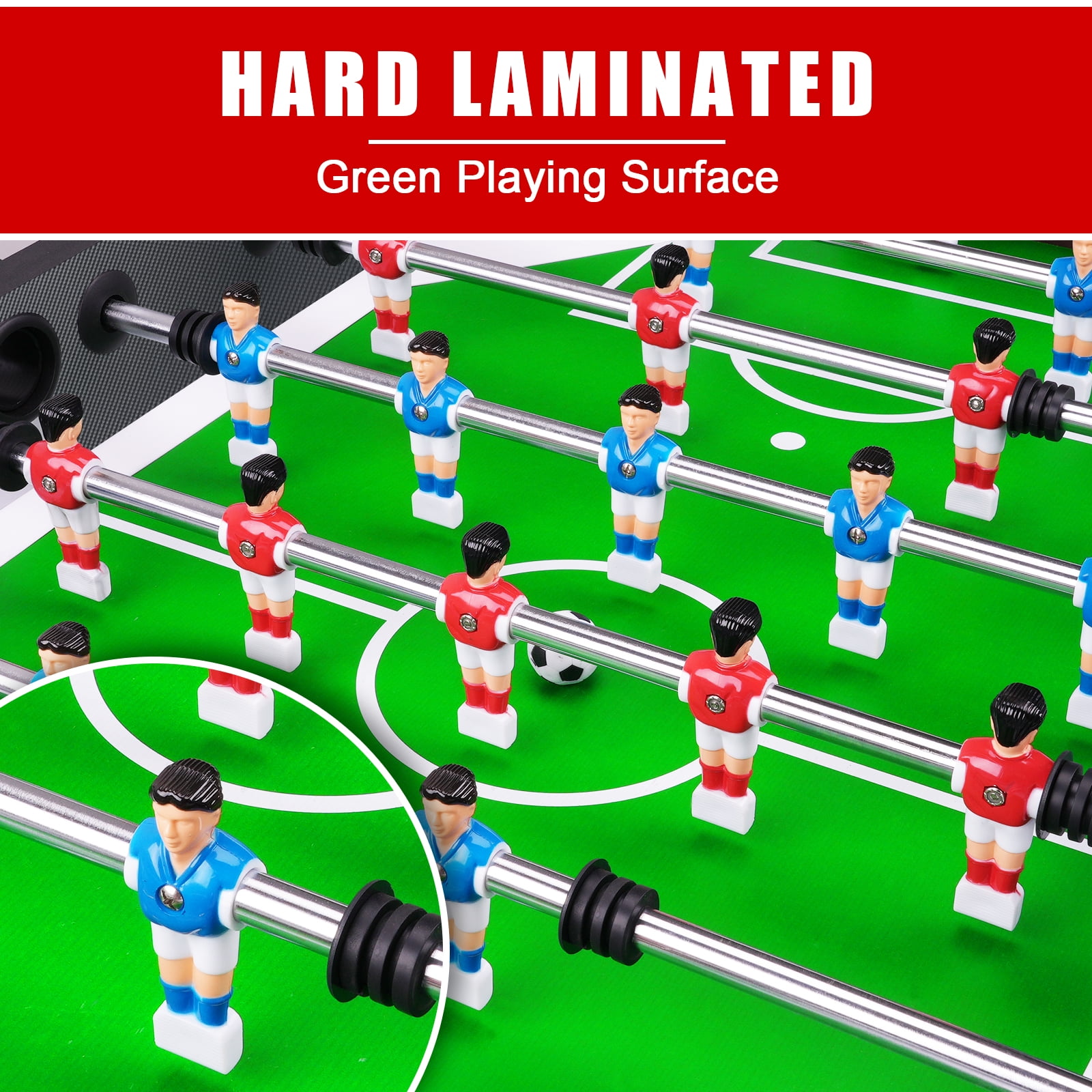Seydrey 55" Competition Sized Arcade Foosball Table, Stand Alone for Home with Leg Levelers