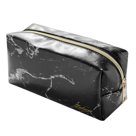 Travel Small Makeup Bag Cosmetic Bag Marble Pattern Portable Zipper Pouch Makeup Brush Pencil Toiletry Organizer Case Pouch (Size 7.7