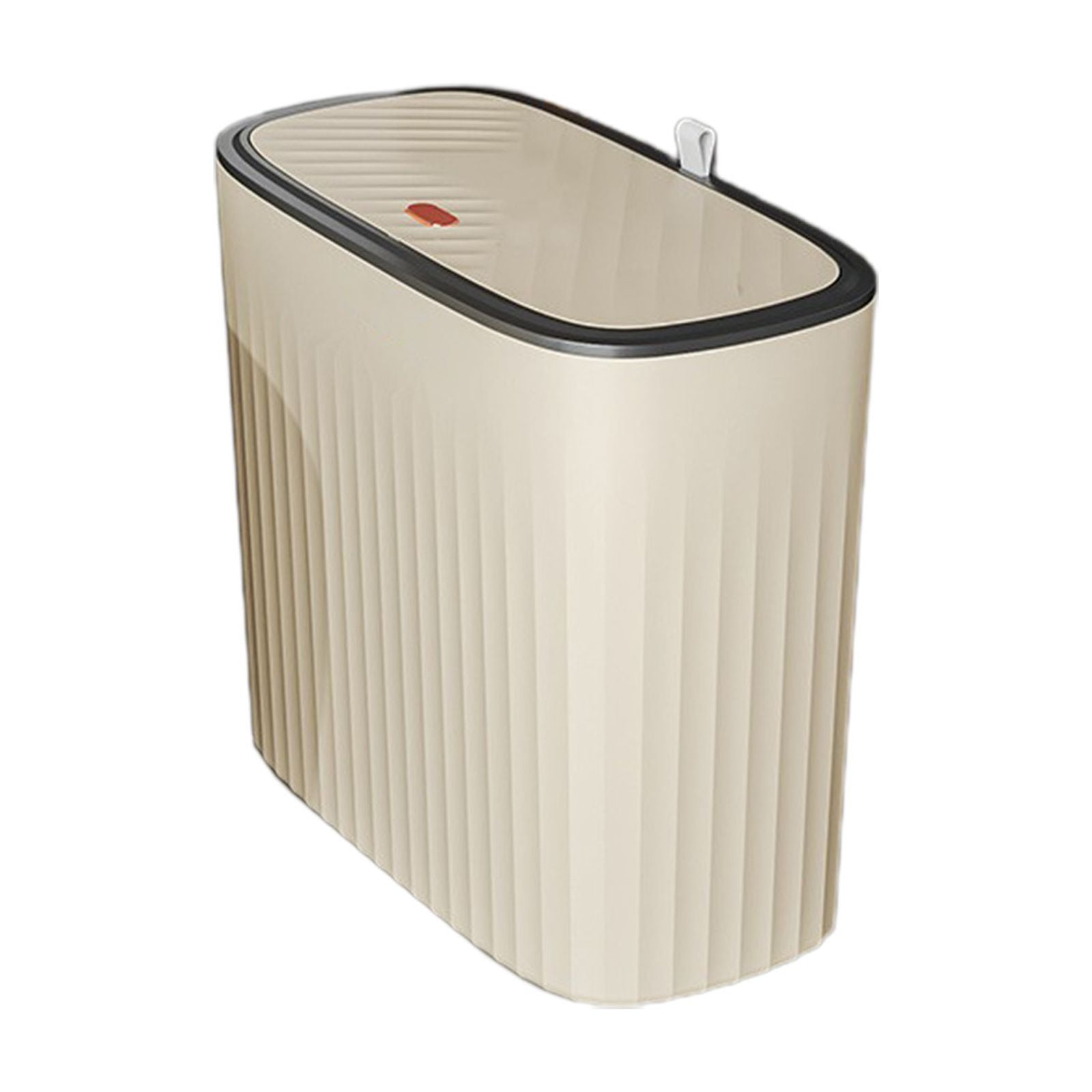 under $5 Fufafayo Bathroom Trash can with Automatic Touchless Lid, Motion Sensor Small Garbage Can, Slim Waterproof Smart Trash Bin for Bedroom, Office, Living Room