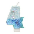 thumbnail image 2 of Nilvkv Blue Number Birthday Candles Mermaid Tail Birthday Candles for Cake Candle Topper Anniversary Celebrations Supplies, Home Decorations, 2 of 6