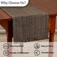 thumbnail image 5 of Park Designs Black Expresso Tweed Table Runner 36", 5 of 5