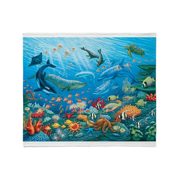 CafePress - Oceanscape Throw Blanket - Soft Fleece Throw Blanket, 50"x60" for All Ages