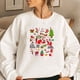 thumbnail image 2 of Mujer Casual Navidad Otoño Invierno Imprimir Sudadera Fleece Térmico O-cuello Manga larga Oversize Top Fridja  fksj564, 2 of 7