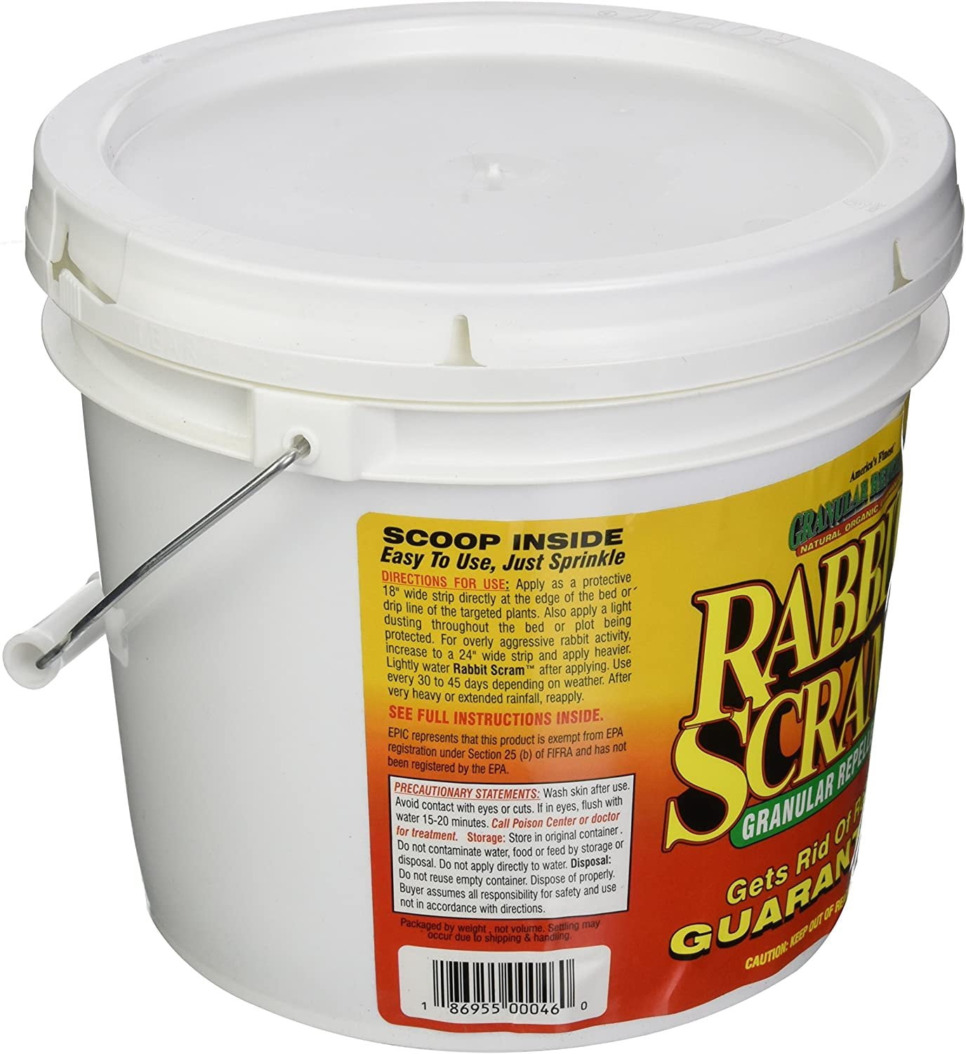 Enviro Protection Rabbit Scram Granular Repellent - Outdoor Rabbit Bait - 6 lbs — Residential Use, Standard Application