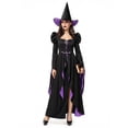 thumbnail image 3 of Joyfy Women's Classic Witch Halloween Costume-M size 2026, Witch Costume Set with Witch Dress & Hat Accessories for Halloween Cosplay Party, 3 of 6