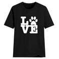 thumbnail image 1 of Pisexur T-Shirts de la Saint-Valentin pour Femmes Grande Taille T-Shirts Graphiques Imprimé Cœur Manches Courtes Col Rond T-Shirts Haut d'Été, 1 of 4
