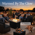 thumbnail image 2 of LayinSun 15 Piece Patio Furniture Set with Fire Pit Table, Outdoor Conversation Sets Wicker Rattan Sectional Sofa with Coffee Table, 2 of 7