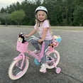 thumbnail image 6 of JOYSTAR Little Daisy 12 Inch Kids Bike for 2 3 4 Years Girls with Training Wheels Princess Kids Bicycle with Basket Bike Streamers Toddler Cycle Bikes Pink, 6 of 9
