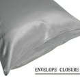thumbnail image 3 of 3 Pack 100% Mulberry Silk Pillowcases for Hair and Skin 22 Momme Silk Queen Dark Gray, 3 of 7