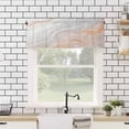 thumbnail image 4 of Orange Gray White Kitchen Valances for Windows 42x18 Inch Kitchen Curtains Valances Rod Pocket Modern Farmhouse Abstract Marble Bathroom Window Valances for Window Treatment Decor, 4 of 6