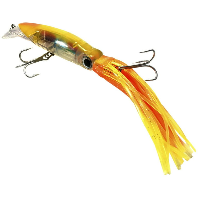 HQRP 5.5 Fishing Lure 1.5oz Salt-Water Fish Bait Squid Octopus Trolling  Swimbait Hard Tackle for Stripped Bass
