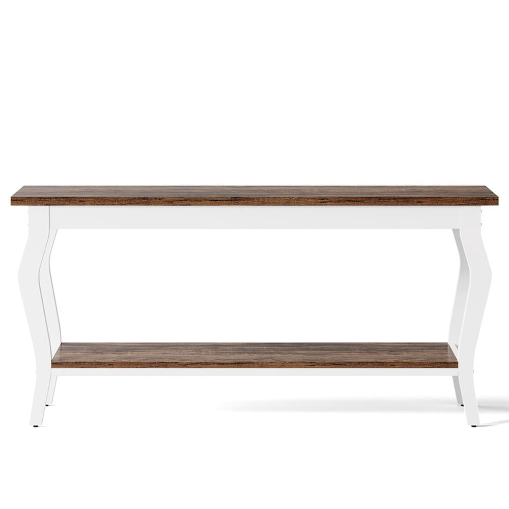 Barara King Console Table, Entryway Table, Console Sofa Table, Display Shelf,70.9" Console Table, Vintage Sofa Table with 2-Tier Storage