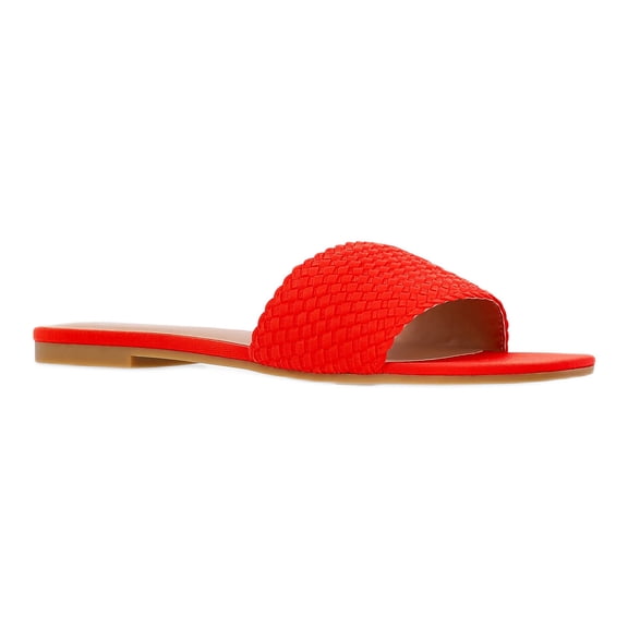 Time and Tru Women's Quilted Slide Sandal