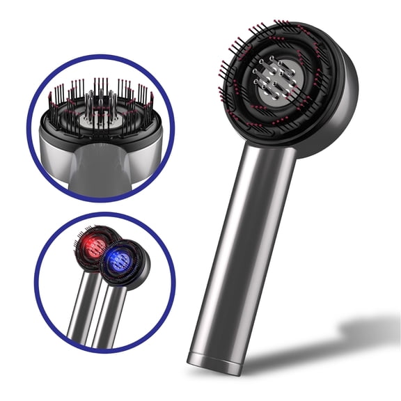 NuFlair Scalp Massage and Hair Oil Applicator Brush, Cordless Tool with Built-In Reservoir, 3 Modes, Rechargeable, Ergonomic Design