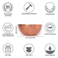 thumbnail image 3 of De Kulture Works Pure Copper Serving Bowls Set of 2, 4.5 inches Diameter, 3 of 7