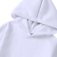 thumbnail image 5 of Havenx Mens Long Sleeve Hoodies Hooded Hoodies Pullover with Pockets Sweatshirt Casual Ultra Soft Loose Fit Fall Winter Sportswear,White 3XL, 5 of 5