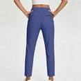 thumbnail image 4 of BUIGTTKLOP Women's Golf Pants with Pockets 7/8 Ankle Stretch Lightweight Sweatpants for Athletic Hiking Travel Work Lounge, 4 of 8