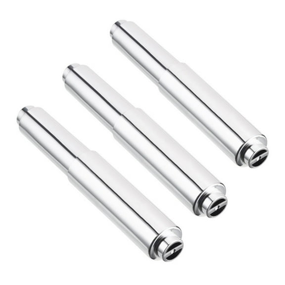 Arborister 3pc Roller Spring Tissue Holder for Home/Bathroom/Silver