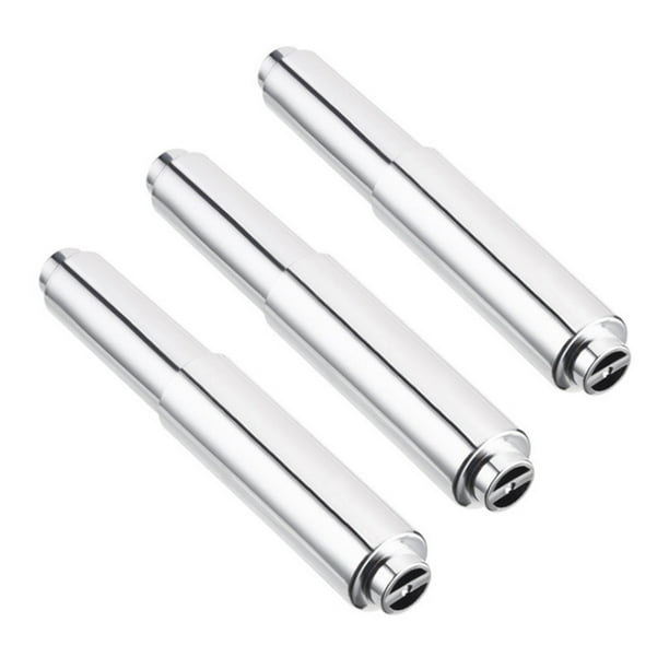 EeaseMX 3 piezas de rollos de papel higiénico para baño, enrolladores de papel flexibles (plateados)