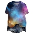 thumbnail image 5 of larppty 3D Pattern Print T-Shirt Colorful Space Graphic Tees for Women (Sky Blue, 3XL), 5 of 6