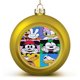 thumbnail image 1 of Bolas navideñas de Mickey Mouse y Minnie Mouse, decoración navideña, decoración para fiestas, adornos para árboles, 1 of 4
