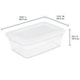 thumbnail image 2 of Sterilite Set of (2) 12 Qt. Storage Boxes Plastic, White, 2 of 4