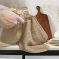 thumbnail image 6 of Dan River Bar Mop Cotton Kitchen Towel pack of 12 Super Absorbent And Reusable Cleaning Cloth - Tan, 16x19in, 6 of 9