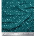 thumbnail image 1 of Soimoi Silk Fabric Star Small Printed Fabric 1 Yard 42 Inch Wide, 1 of 1
