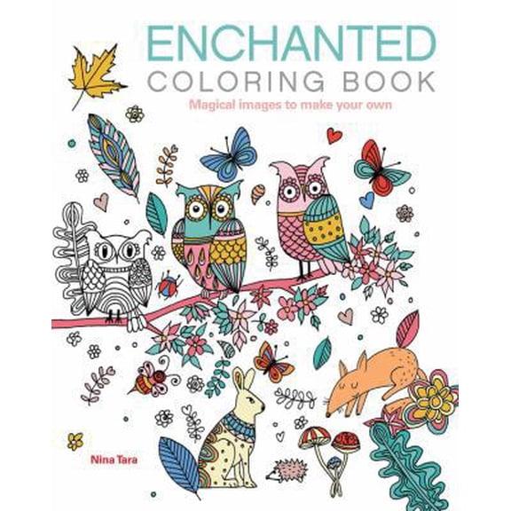 Pre-Owned Chartwell Coloring Books: Enchanted Coloring Book : Magical images to make your own (Series #25) (Paperback)