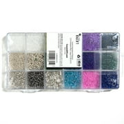 Cousin DIY Blue Toned Glass Seed Bead Bulk Pack, Unisex, Model# 69991234, 10000 Piece