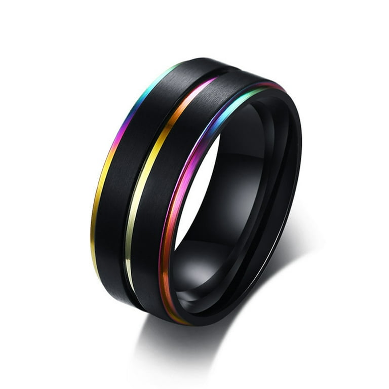 Rainbow shop titanium jewelry