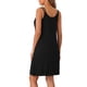 thumbnail image 3 of INSPIRE CHIC Vestido de pijama sin mangas para mujer Chemise Sleepshirts Camisones de tirantes de espagueti L Negro, 3 of 6