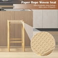 thumbnail image 6 of Costway 26'' Dining Bar Stool Set of 2 Counter Height with Rubber Wood Woven Saddle Seat, 6 of 8