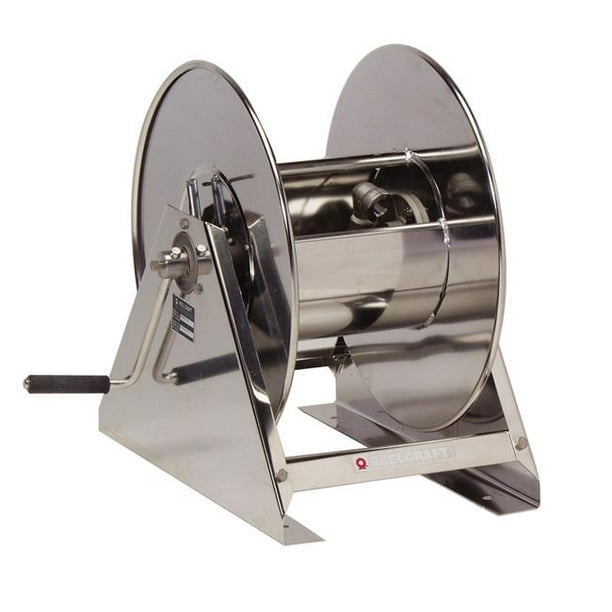 Reelcraft Stainless Steel Air/Water 1/2 in. Hose Reel 200 ft