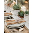 thumbnail image 6 of Burnt Orange Striped Cloth Napkins Washable Set of 8, Farmhouse Orange Ombre Stripes Reusable Dinner Table Napkins Cloth Bulk for Weddings Kitchen Restaurants Hotel Events Parties 20 x 20 Inch, 6 of 9
