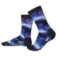 thumbnail image 2 of KLL Astronauts Start Running Print Cool Socks Men's Women's Crew Socks Funny Crazy Novelty Stockings, 2 of 7