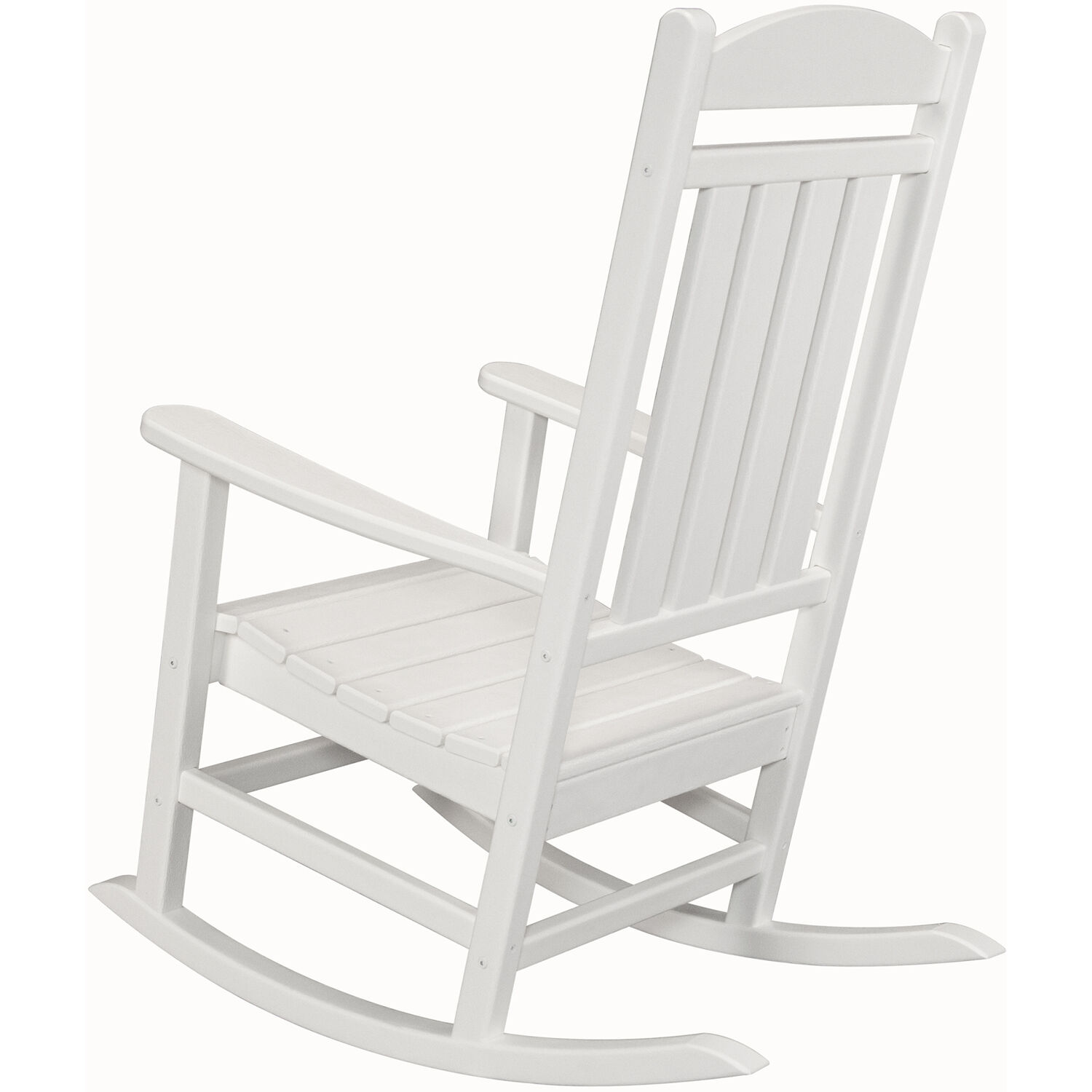 Hanover Pineapple Cay All-Weather 3-Piece Outdoor Patio Porch Rocker Chat Set, 2 Rockers and Side Table, Eco-Friendly, Recycled Material, Made in USA - PINE3PC-WHT - image 5 of 5