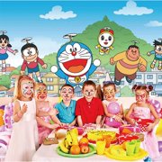 Doraemon Taspestry Wall Decor Birthday Banner Backdrop Background Party Supplies Taspestry Poster