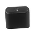 thumbnail image 4 of Black Car Trash Can Durable Hanging Waterproof Storage Box Small Car Garbage Can, 4 of 9